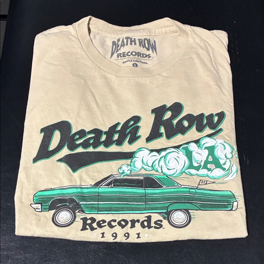 Cream and Green Men's Shirt